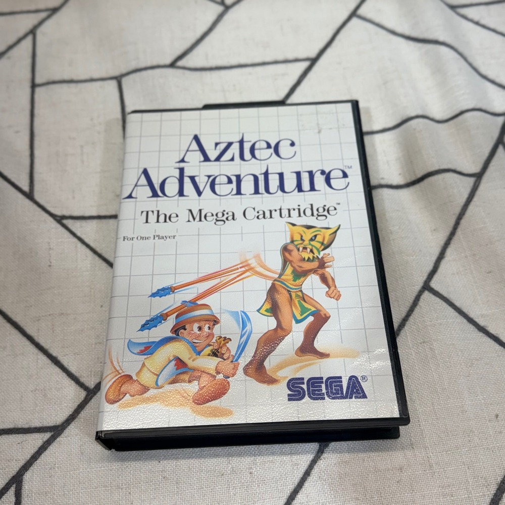 Sega Aztec Adventure Master System Game Black CIB Manual Tonka 1987